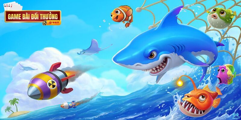 Áp dụng bắn ria để dễ dàng tiêu diệt những chú cá khác nhau