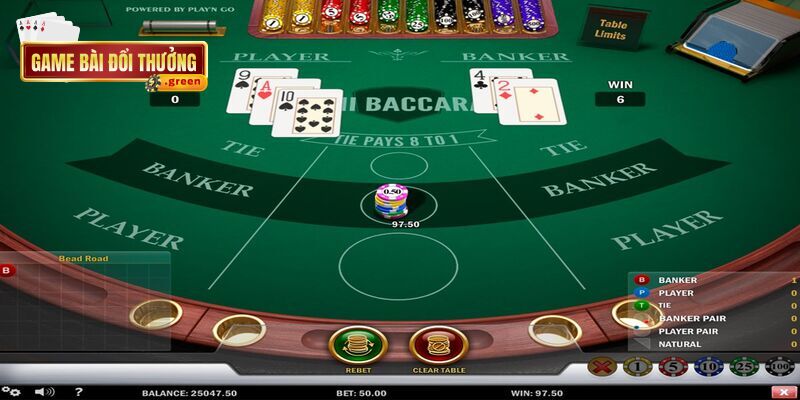 Bí quyết chinh phục Baccarat online tại Game Bài Đổi Thưởng 3 Nên ưu tiên lựa chọn cửa cược Player và Banker để dễ dàng giành được chiến thắng