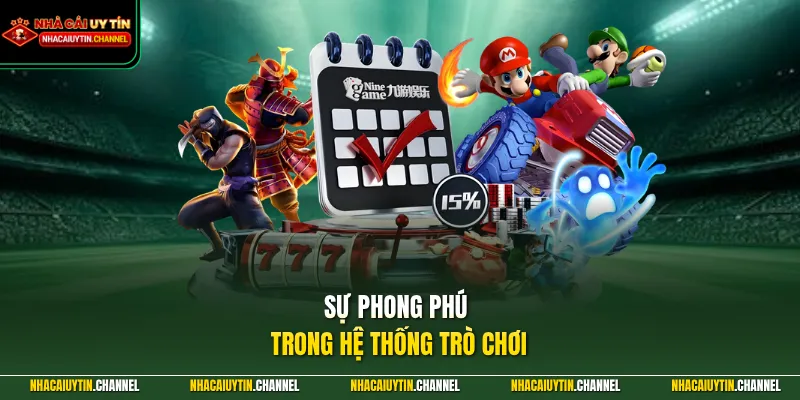 Sự phong phú trong hệ thống trò chơi